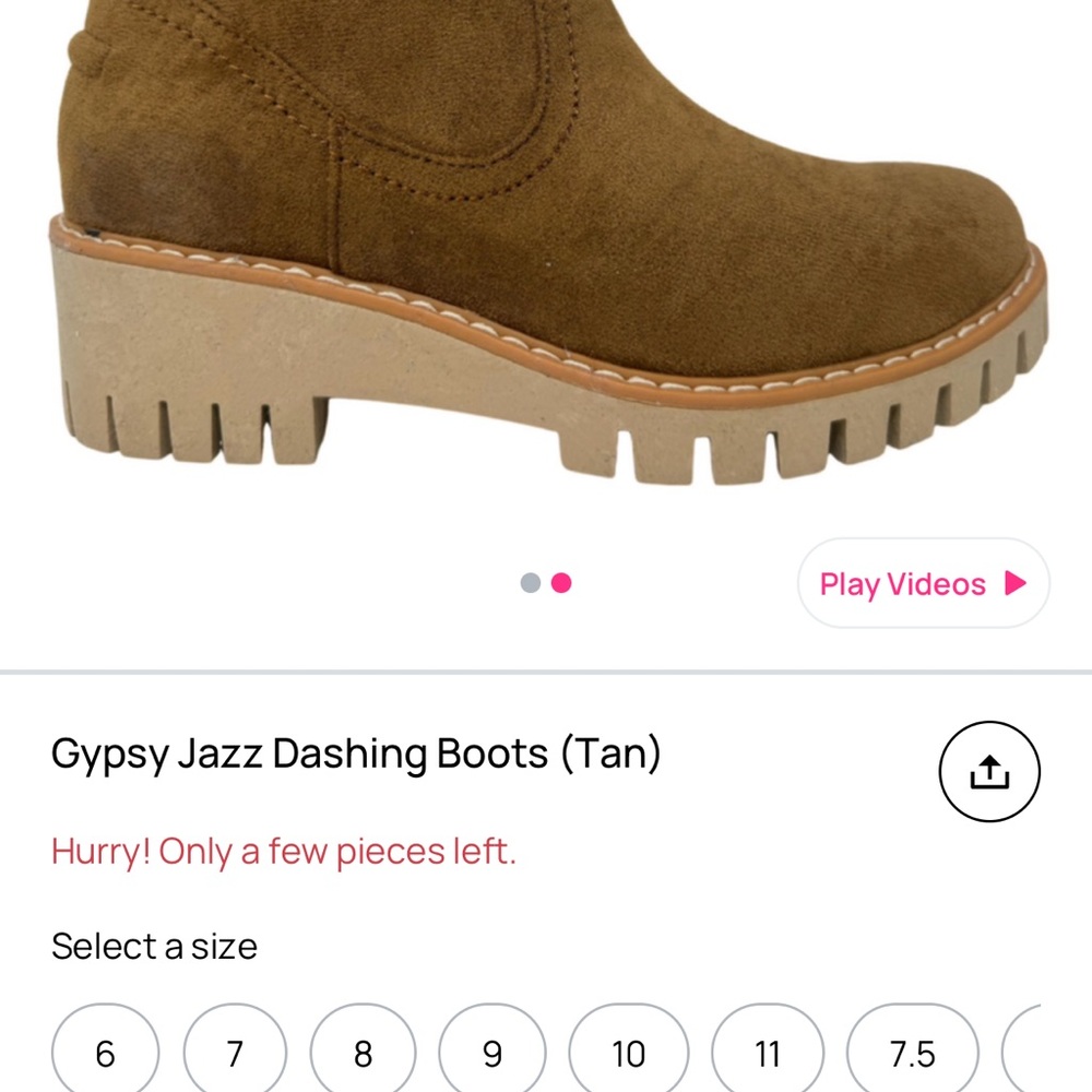 Gypsy Jazz Brown Kids Boots